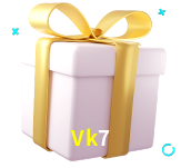 Receba seus bônus de boas-vindas no Vk7